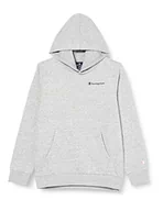 Bluzy dla chłopców - Champion Chłopięca bluza z kapturem American Classics, zapinana na zamek błyskawiczny, Grigio Melange, 15-16 anni - miniaturka - grafika 1