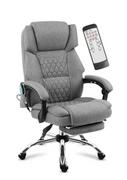 Fotele i krzesła biurowe - Fotel biurowy z masażem Mark Adler Boss 6.0 Grey - miniaturka - grafika 1