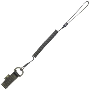 Smycz M-Tac Retraktor Medium Kombinowana Z D-Ringiem Olive (51435601) - Latarki - akcesoria - miniaturka - grafika 1