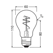 Żarówki LED - OSRAM LED Vintage E27 4,9W 2,700K Spiral Filament złota - miniaturka - grafika 1