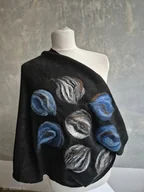 Apaszki i szaliki damskie - komin wełniany handmade w kwiaty rudaklara - miniaturka - grafika 1