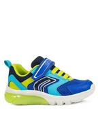 Buty dla chłopców - Geox Sneakersy J Ciberdron J45LBC 1454 C4344 S Niebieski - miniaturka - grafika 1