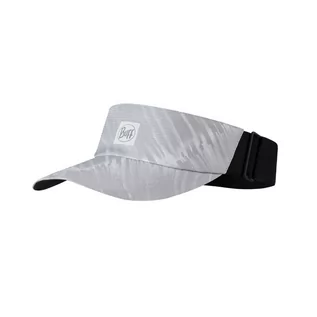 Czapki i chusty sportowe męskie - Daszek do biegania Buff Go Visor Jaru Light Grey - grafika 1