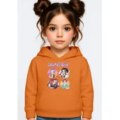 Bluzy dla dziewczynek - BLUZA DZIECIĘCA K-POPOWE ŁOWCZYNIE DEMONÓW HUNTRIX 134-140 Z KAPTUREM - miniaturka - grafika 1