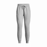 Spodnie sportowe damskie - Damskie spodnie dresowe Under Armour Rival Fleece Jogger Rozmiar: XS / Kolor: jasnoszary - miniaturka - grafika 1