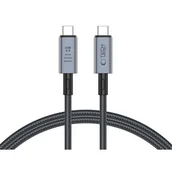Kable USB - Kabel USB Typ-C - USB Typ-C TECH-PROTECT UltraBoost Max USB 4.0 8K 40GBPS PD240W 1 m Szary - miniaturka - grafika 1