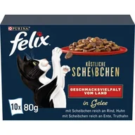 Mokra karma dla kotów - Felix Pyszne talarki 10 x 80 g Urozmaicone wiejskie smaki - miniaturka - grafika 1