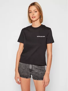 Koszulki i topy damskie - Calvin Klein Jeans T-Shirt J20J216256 Czarny Regular Fit - grafika 1