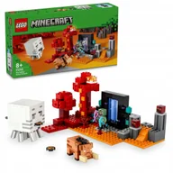 Klocki - LEGO Minecraft - Portal Netheru Zasadzka Ghast ZESTAW LEGO PREZENT CHŁOPCA DZIEWCZYNKI DZIECI - miniaturka - grafika 1