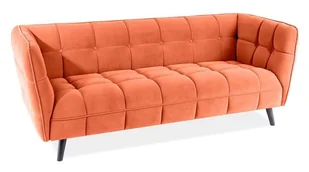 Sofa Castello 3 Velvet Wenge / Bluvel 4215 Cynamonowy - Sofy i kanapy - miniaturka - grafika 1