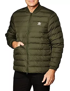 Kurtki męskie - adidas Męska kurtka pikowana Superstar Outdoor od zewnątrz, oliwkowa, 19 rozmiarów, długa - grafika 1