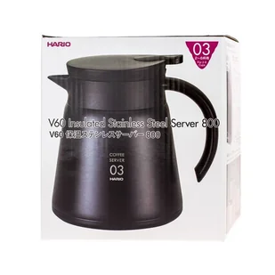 Hario Server Insulated Stainless Steel V60-03 Czarny 800ml 6092-uniw - Dzbanki i imbryki - miniaturka - grafika 7