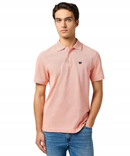 Koszulka Wrangler REFINED POLO 112362832 Orange M - Koszulki męskie - miniaturka - grafika 1