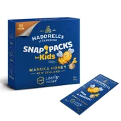 Miód - Haddrell's Manuka Snap Pack Kids, saszetki z miodem Manuka UMF 5+ MGO 83+, 10 x 5 g - miniaturka - grafika 1