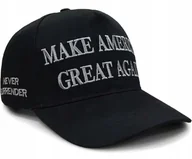 Czapki i chusty sportowe męskie - Czapka z daszkiem Make America Great Again Donald Trump czarna - miniaturka - grafika 1