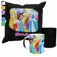 Gadżety dla niej i dla niego - ZESTAW KUBEK MAGICZNY + POSZEWKA Z PODUSZKĄ- KRÓLEWNA KSIĘŻNICZKI + IMIĘ - miniaturka - grafika 1