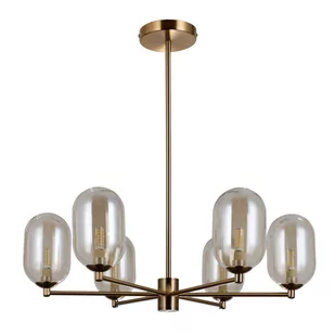 Żyrandol PERANO PND-4215-6-HBR Italux - Lampy sufitowe - miniaturka - grafika 1