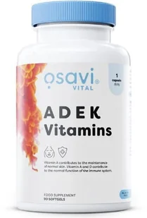 OSAVI WITAMINY ADEK 90 KAPSUŁEK - Witaminy i minerały - miniaturka - grafika 1