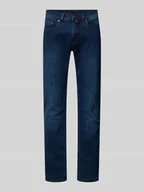 Spodnie męskie - Jeansy o kroju tapered fit z 5 kieszeniami model ‘Lyon’ - miniaturka - grafika 1