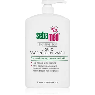 Sebamed Face & Body Wash Sensitive Skin delikatna emulsja myjąca do twarzy i ciała do skóry wrażliwej 1000 ml - Kosmetyki do kąpieli - miniaturka - grafika 1