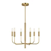 Lampy sufitowe - Brianna żyrandol mosiądz FE-BRIANNA6-BB Feiss - miniaturka - grafika 1