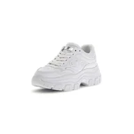 Sneakersy damskie - Damskie Sneakersy GUESS BRECKY4 FLPBR4FAL12-WHITE – Biały - miniaturka - grafika 1