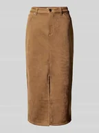 Spódnice - Spódnica midi ze szwami w kontrastowym kolorze model ‘STINA LIFE’ - miniaturka - grafika 1