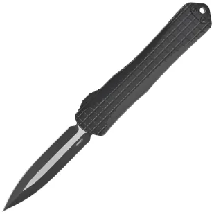 Nóż automatyczny OTF Heretic Manticore X D/E Black Frag Aluminium, Black/Satin MagnaCut by Tony Marfione Jr. - Noże - miniaturka - grafika 1