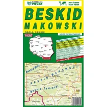Mapa Beskidu Makowskiego 1:60 000 - Wydawnictwo Kartograficzne - Atlasy i mapy - miniaturka - grafika 2