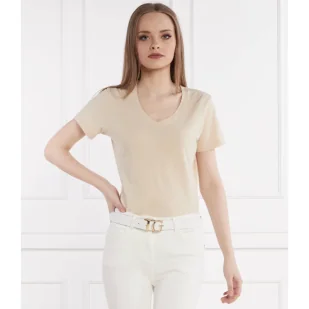 GUESS T-shirt SS VN SLUBBY | Regular Fit - Koszulki i topy damskie - miniaturka - grafika 1