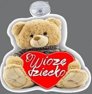 Akcesoria motoryzacyjne - ZAWIESZKA PRZYSSAWKA ZNAK NA SZYBĘ WIOZĘ DZIECKO 16 x 13cm 1/07174 - miniaturka - grafika 1