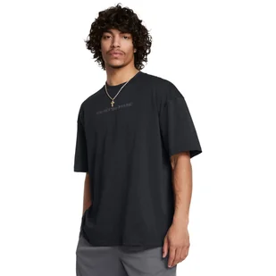 Męski t-shirt z nadrukiem Under Armour UA M Pth Pack Hw Os Ss - czarny - UNDER ARMOUR - Koszulki sportowe męskie - miniaturka - grafika 1