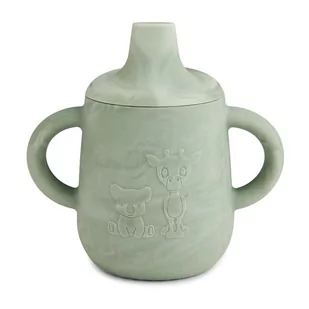 Nuuroo - Kubeczek Silikonowy Niekapek Z Ustnikiem Aiko Light Green - Kubki dla dzieci - miniaturka - grafika 1