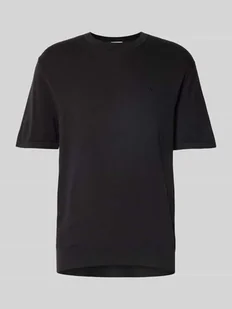 T-shirt z wyhaftowanym logo model ‘SUPIMA’ - Koszulki męskie - miniaturka - grafika 1