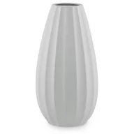 Wazony i flakony - Wazon COB kolor szary styl boho do wewnątrz ameliahome - VASE/AH/COB/GREY/18X33,5 - miniaturka - grafika 1