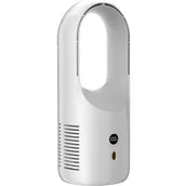 Wentylatory - Cichy, bezłopatkowy wentylator biurkowy – przenośny, wielofunkcyjny, cichy wentylator – biały - miniaturka - grafika 1