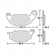 Klocki hamulcowe - Sbs Klocki Hamulcowe Yamaha Yzf-r25 '15-'20, Yzf-r3 '15-'23 Przód - miniaturka - grafika 1