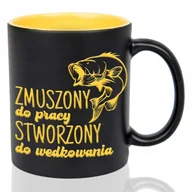 Kubki - Kubek Grawer ŻÓŁTY PREZENT DLA WĘDKARZA Stworzony do wędkowania mix Wzory - miniaturka - grafika 1