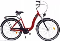 Rowery - Dallas Bike City Alu 3spd 28 cali Czerwony - miniaturka - grafika 1