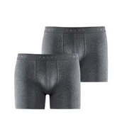 Skarpetki męskie - Falke 2-Pack Daily Comfort Boxers — Dark Grey - miniaturka - grafika 1