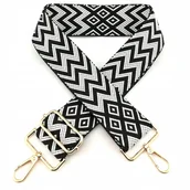 Paski - Pasek Do Torebki Torby Regulowany Szeroki Damski Długi Parciany Materiałowy - miniaturka - grafika 1