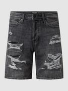 Spodenki męskie - Szorty jeansowe o luźnym kroju z bawełny model ‘Chris’ - miniaturka - grafika 1