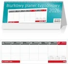 Kalendarze - Kalendarz 2026 biurkowy tygodniowy Planer HELMA - miniaturka - grafika 1