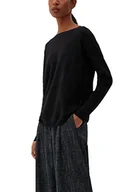 Swetry damskie - s.Oliver BLACK LABEL Damski sweter z delikatnymi paskami, czarny, 38 - miniaturka - grafika 1