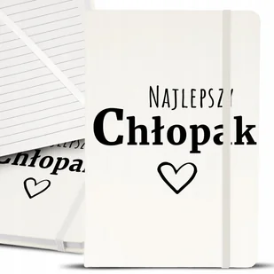 Notes Notatnik Bujo A5 Biały NAJLEPSZY CHŁOPAK Wz - Notesy i bloczki - miniaturka - grafika 1