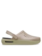 Klapki i japonki męskie - Crocs Klapki InMotion Clog 209964 Beżowy - miniaturka - grafika 1