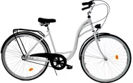 Rowery - Dallas Bike City 3spd 26 cali Damski Biało-czarny - miniaturka - grafika 1