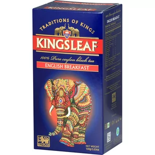Kingsleaf ENGLISH BREAKFAST czarna herbata CEJLOŃSKA liściasta - 100 g - Herbata - miniaturka - grafika 1