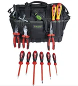 Akcesoria do elektronarzędzi - HAUPA 220804 Torba narzędziowa "ToolBag" XL Go 14 elem. - miniaturka - grafika 1