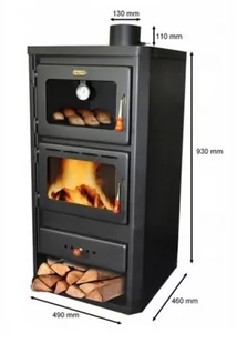 Piec koza wolnostojący piekarnikiem 12kW - spełnia anty-smogowy EkoProjekt 04482065 - Piece wolnostojące - miniaturka - grafika 4